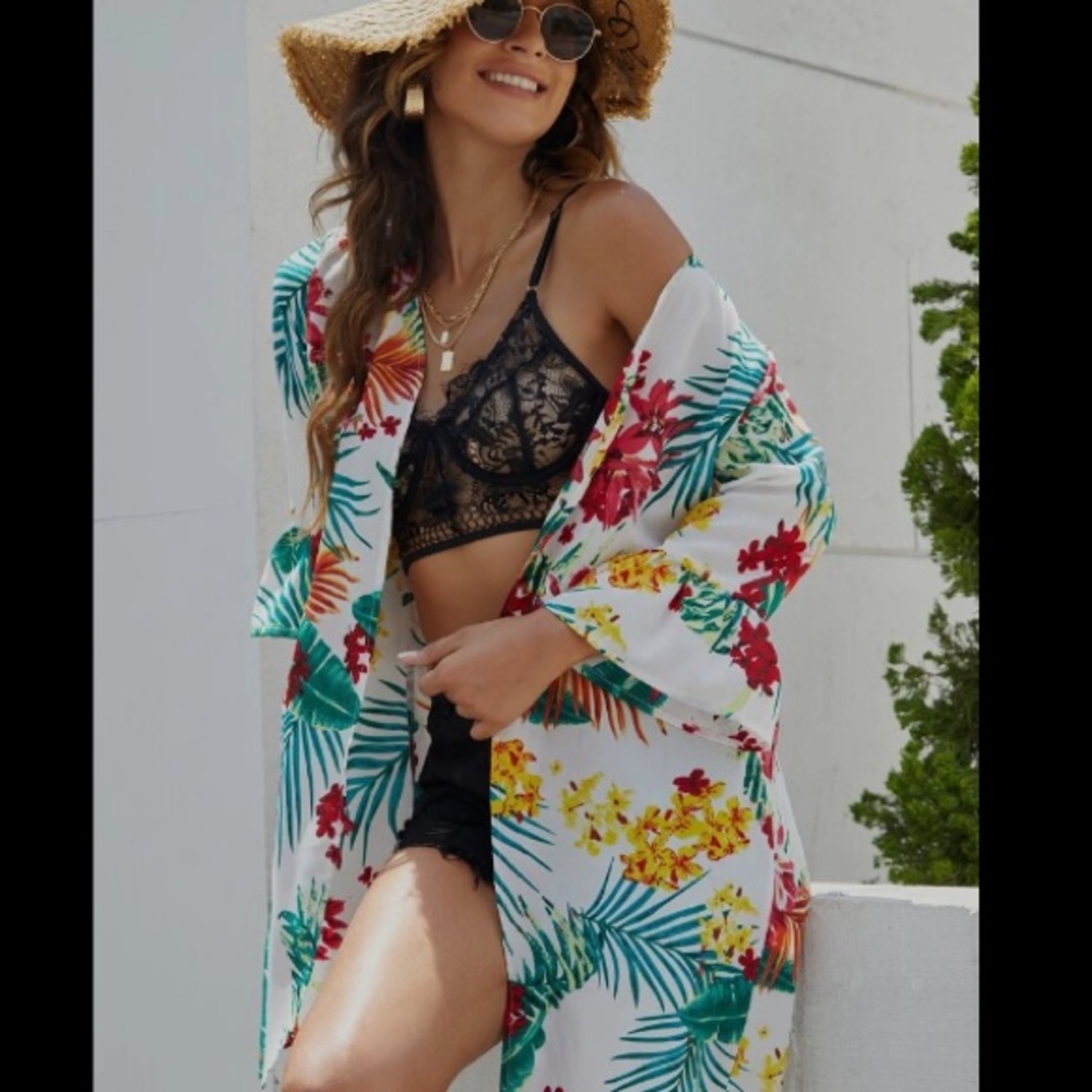 Shein | tropical kimono size medium